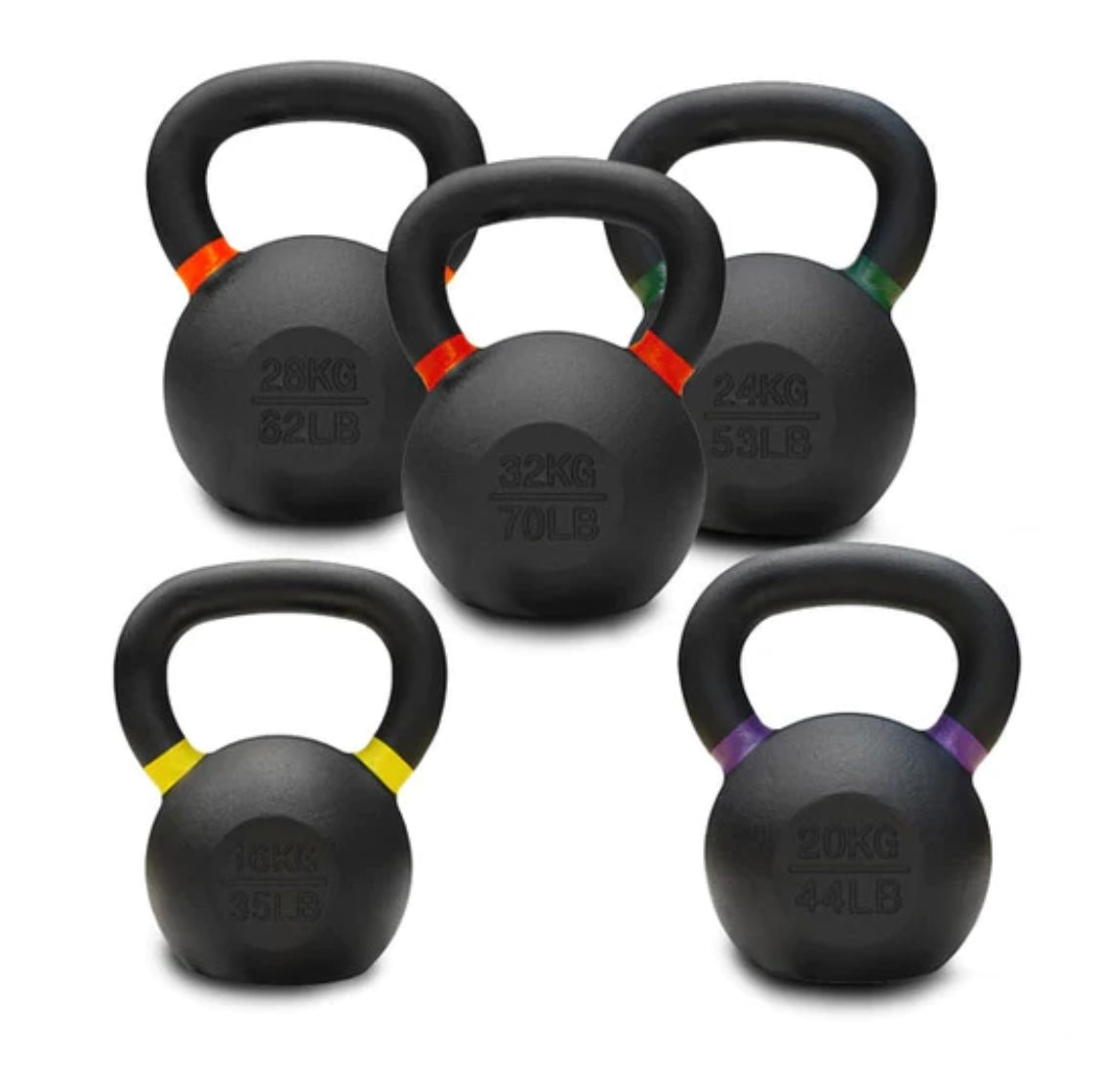 16KG-32KG Cast Iron Kettlebells Single Bundle