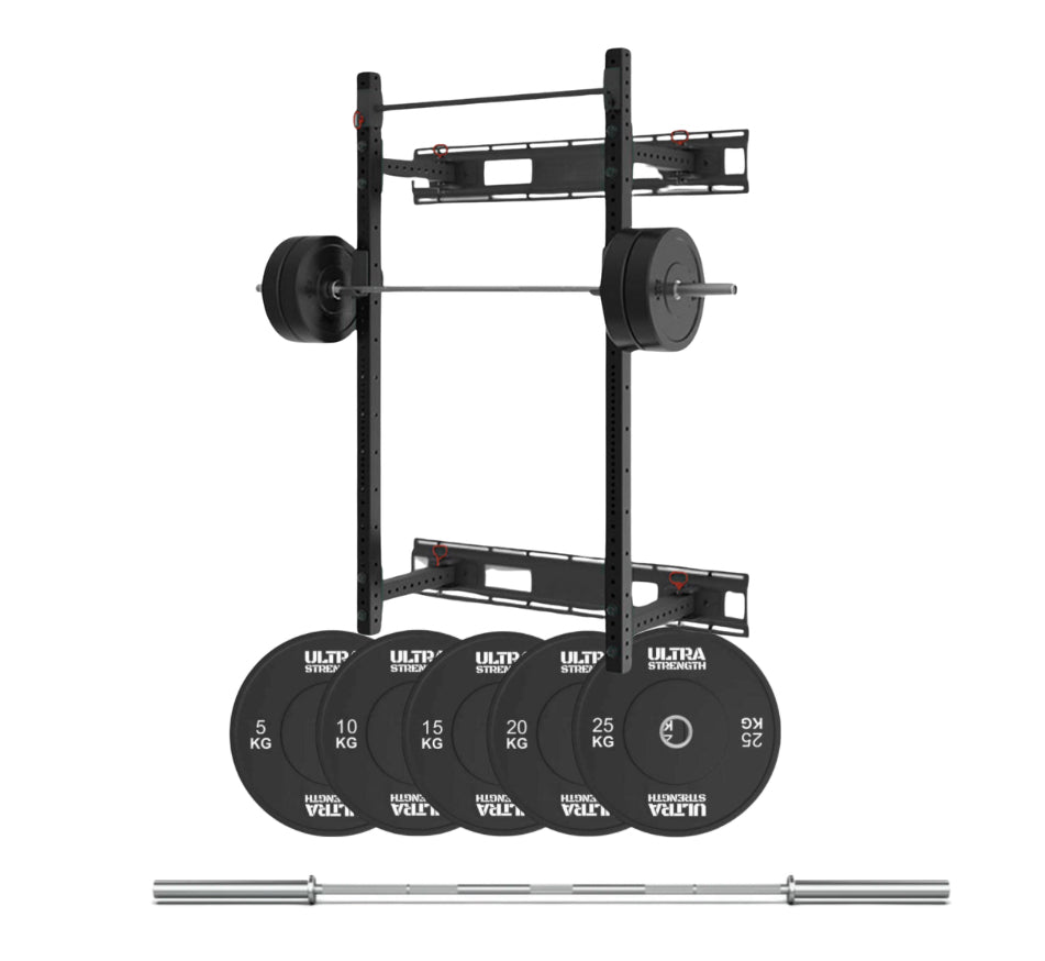 Half Rack - Barbell - Bumper Plate Bundle